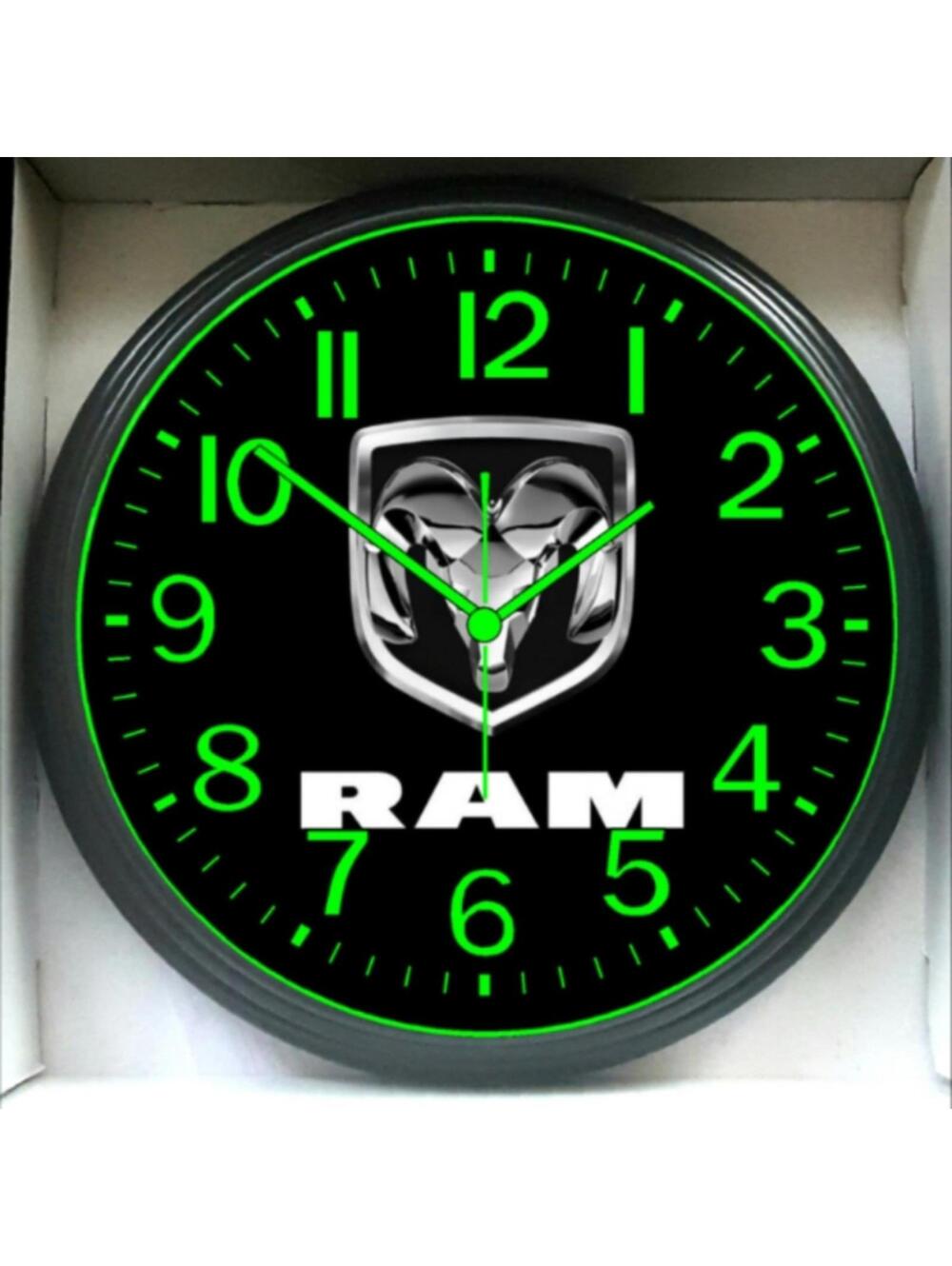 Dodge Ram Hemi Super Bee Garage Shop Glow In The Dark Wall Clock New!